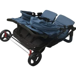 Niños vidaXL Transporte De Bebés-Carrito para gemelos de acero
