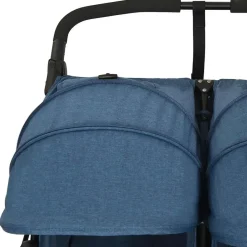 Niños vidaXL Transporte De Bebés-Carrito para gemelos de acero