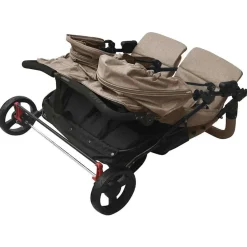 vidaXL Carrito para gemelos de acero gris taupe Taupé Outlet