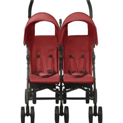 vidaXL Carrito para gemelos de acero Rojo Best