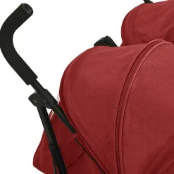 vidaXL Carrito para gemelos de acero Rojo Best