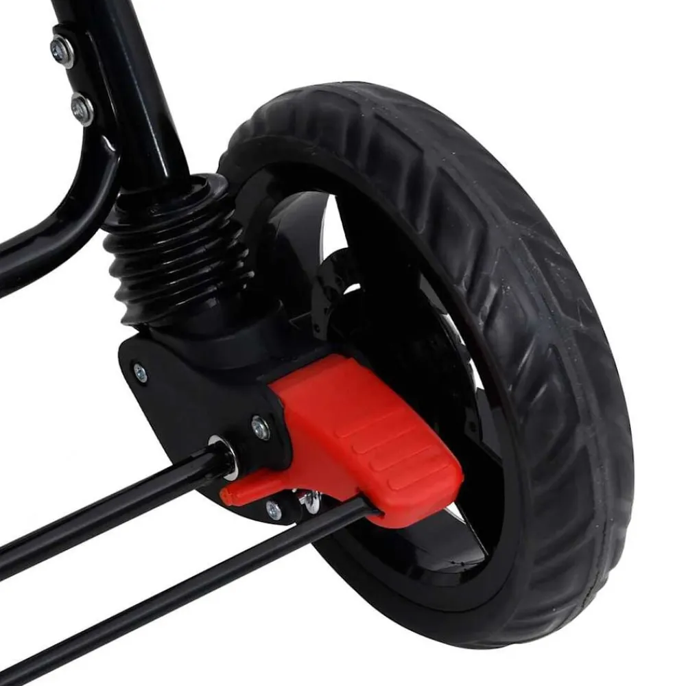vidaXL Carrito para gemelos tandem de acero Rojo Sale