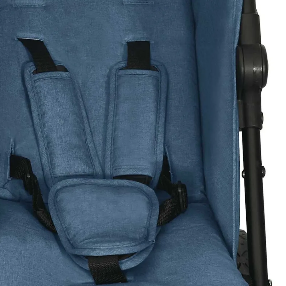 vidaXL Carrito para gemelos de acero Azul marino Outlet