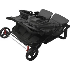 vidaXL Carrito para gemelos de acero gris Antracita Online