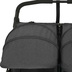 vidaXL Carrito para gemelos de acero gris Antracita Online