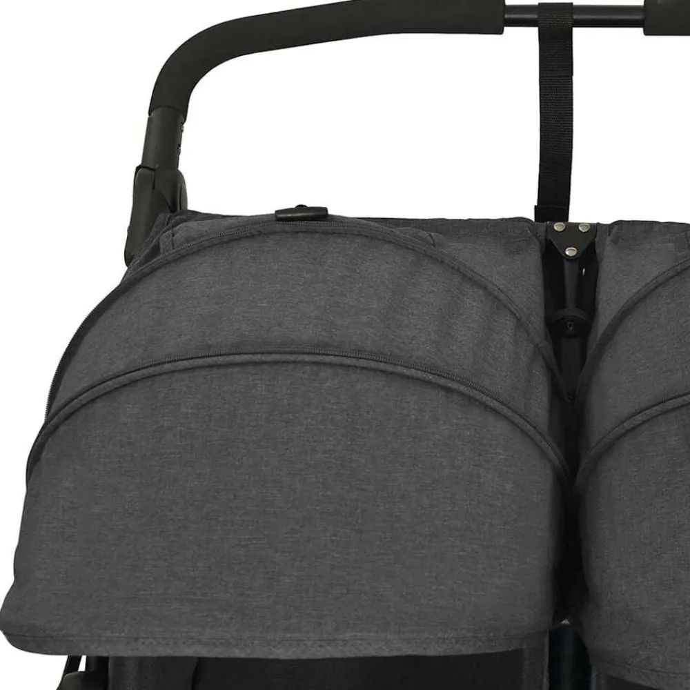 vidaXL Carrito para gemelos de acero gris Antracita Online
