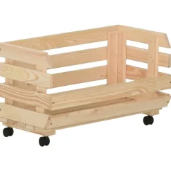 vidaXL Carrito para verduras madera maciza de pino 37x30x80 cm Sale