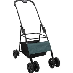vidaXL Carrito Plegable para Mascotas 81 x 47 x 99 cm Poliéster Verde Hot