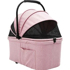 vidaXL Carrito Plegable para Mascotas 81 x 47 x 99 cm Poliéster Rosa Clearance