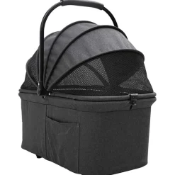 vidaXL Carrito Plegable para Mascotas 78 x 54 x 101 cm Poliéster Negro Hot