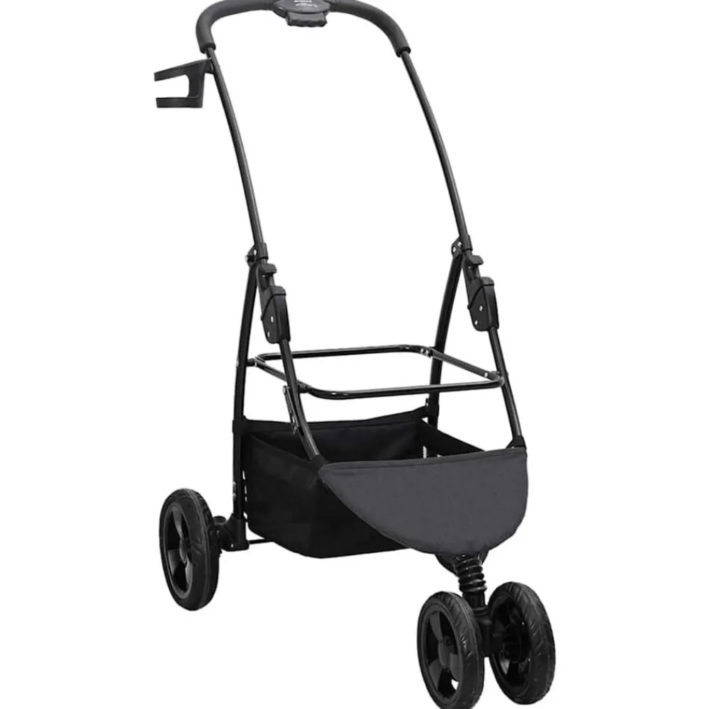 vidaXL Carrito Plegable para Mascotas 78 x 54 x 101 cm Poliéster Negro Hot