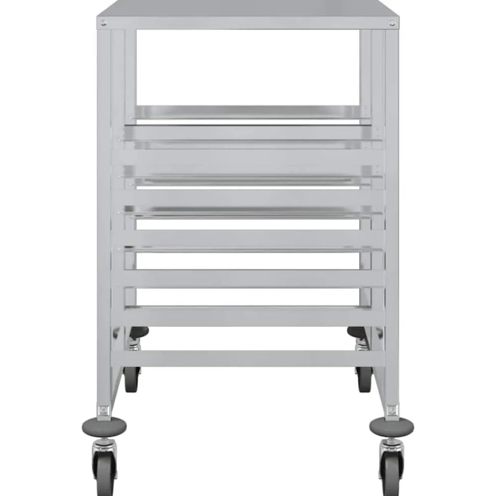 vidaXL Carro con bandejas y 12 contenedores GN 75x55x87 cm Discount