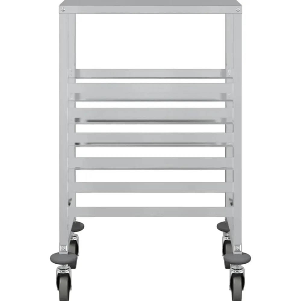 vidaXL Carros E Islas-Carro con bandejas y 6 contenedores GN 39x55x87 cm