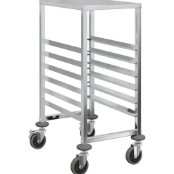 vidaXL Carros E Islas-Carro con bandejas y 6 contenedores GN 39x55x87 cm