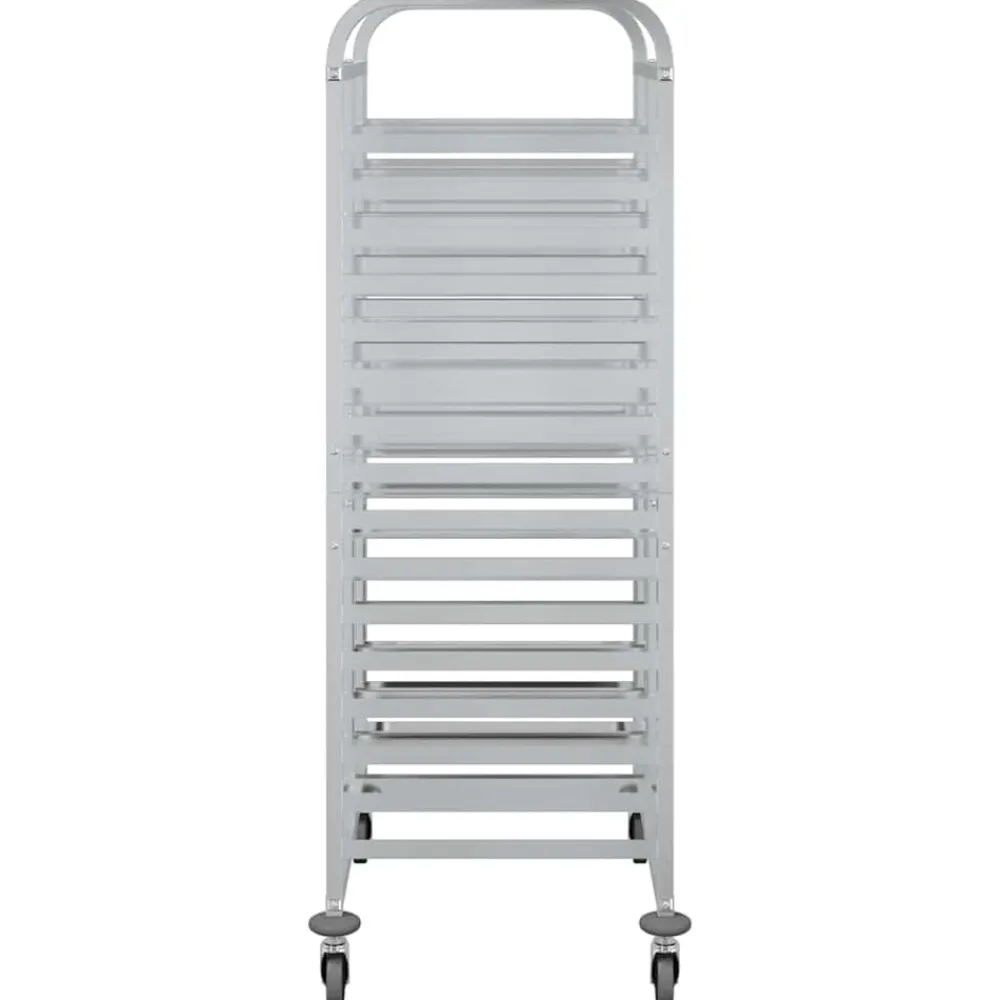 vidaXL Carro con bandejas y 32 contenedores GN 75x55x162,5 cm Discount