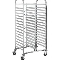 vidaXL Carro con bandejas y 32 contenedores GN 75x55x162,5 cm Discount