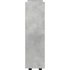 vidaXL Carro de almacenaje estrecho 3 niveles madera gris hormigón Gris hormigón Outlet