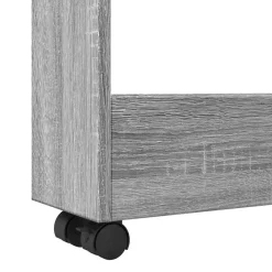 vidaXL Carro de almacenaje estrecho 3 niveles madera Gris sonoma Clearance