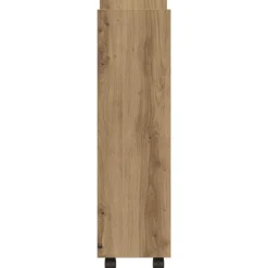 vidaXL Carro de almacenaje estrecho 3 niveles madera roble artisian artisian oak Sale