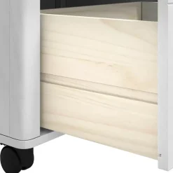 vidaXL Carros E Islas-Carro de Cocina FLORO 72,5 x 45 x 80 cm Madera de Pino Macizo