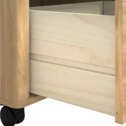 vidaXL Carro de Cocina FLORO Marrón cera 72,5 x 45 x 80 cm Marr&oacute;n cera Clearance