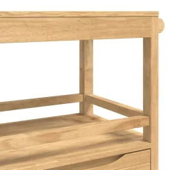 vidaXL Carro de Cocina FLORO Marrón cera 72,5 x 45 x 80 cm Marr&oacute;n cera Clearance