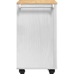 vidaXL Carros E Islas-Carro de Cocina FLORO 72,5 x 45 x 80 cm Madera de Pino Macizo