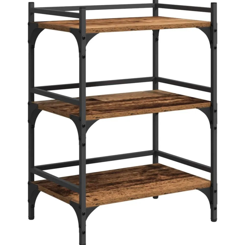 vidaXL Carros E Islas-Carro de Cocina Madera Vieja 50 x 35 x 75.5 cm