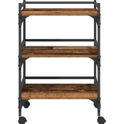 vidaXL Carros E Islas-Carro de Cocina Madera Vieja 50 x 35 x 75.5 cm