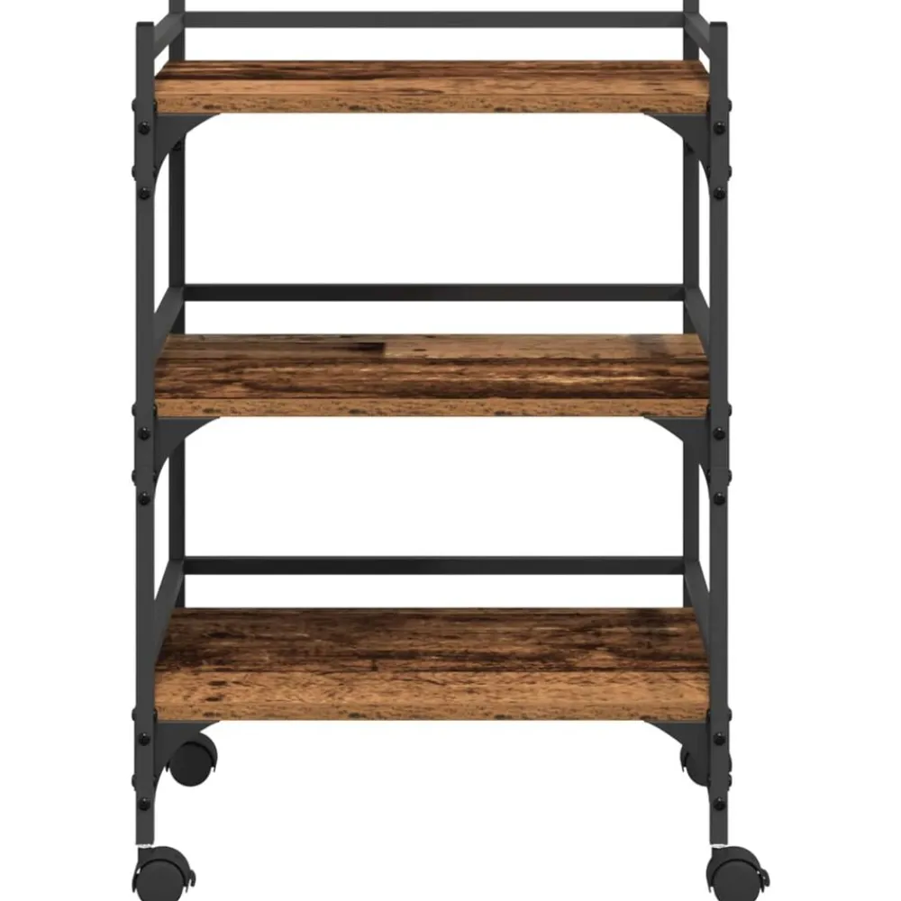vidaXL Carros E Islas-Carro de Cocina Madera Vieja 50 x 35 x 75.5 cm
