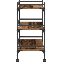 vidaXL Carros E Islas-Carro de Cocina Madera Vieja 50 x 35 x 75.5 cm