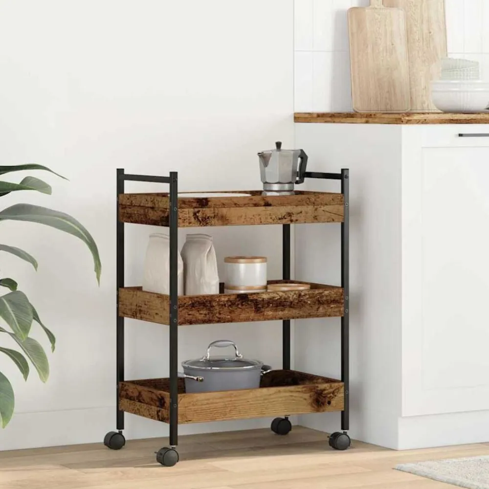 vidaXL Carros E Islas-Carro de Cocina 50 x 30 x 70 cm