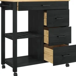vidaXL Carros E Islas-Carro de Cocina MONZA 84 x 40 x 88,5 cm