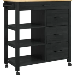 vidaXL Carros E Islas-Carro de Cocina MONZA 84 x 40 x 88,5 cm