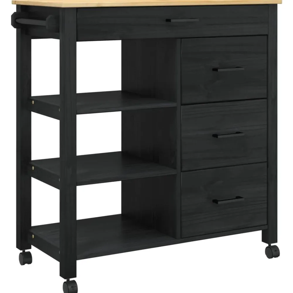 vidaXL Carros E Islas-Carro de Cocina MONZA 84 x 40 x 88,5 cm
