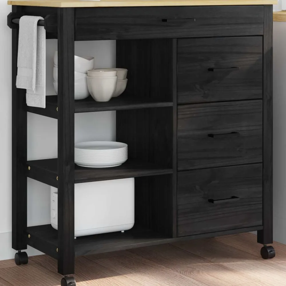 vidaXL Carros E Islas-Carro de Cocina MONZA 84 x 40 x 88,5 cm