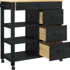 vidaXL Carros E Islas-Carro de Cocina MONZA 84 x 40 x 88,5 cm