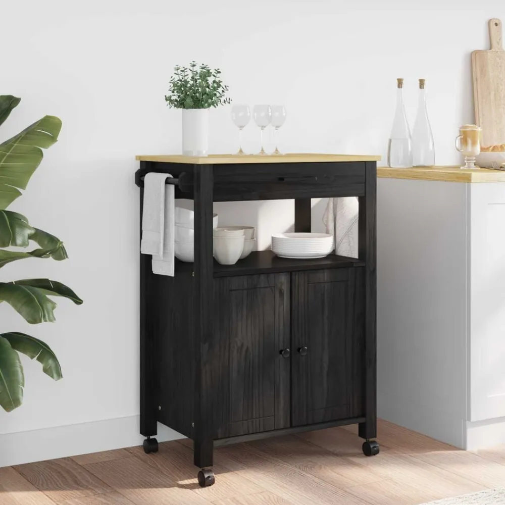 vidaXL Carros E Islas-Carro de Cocina MONZA 60 x 40 x 88,5 cm