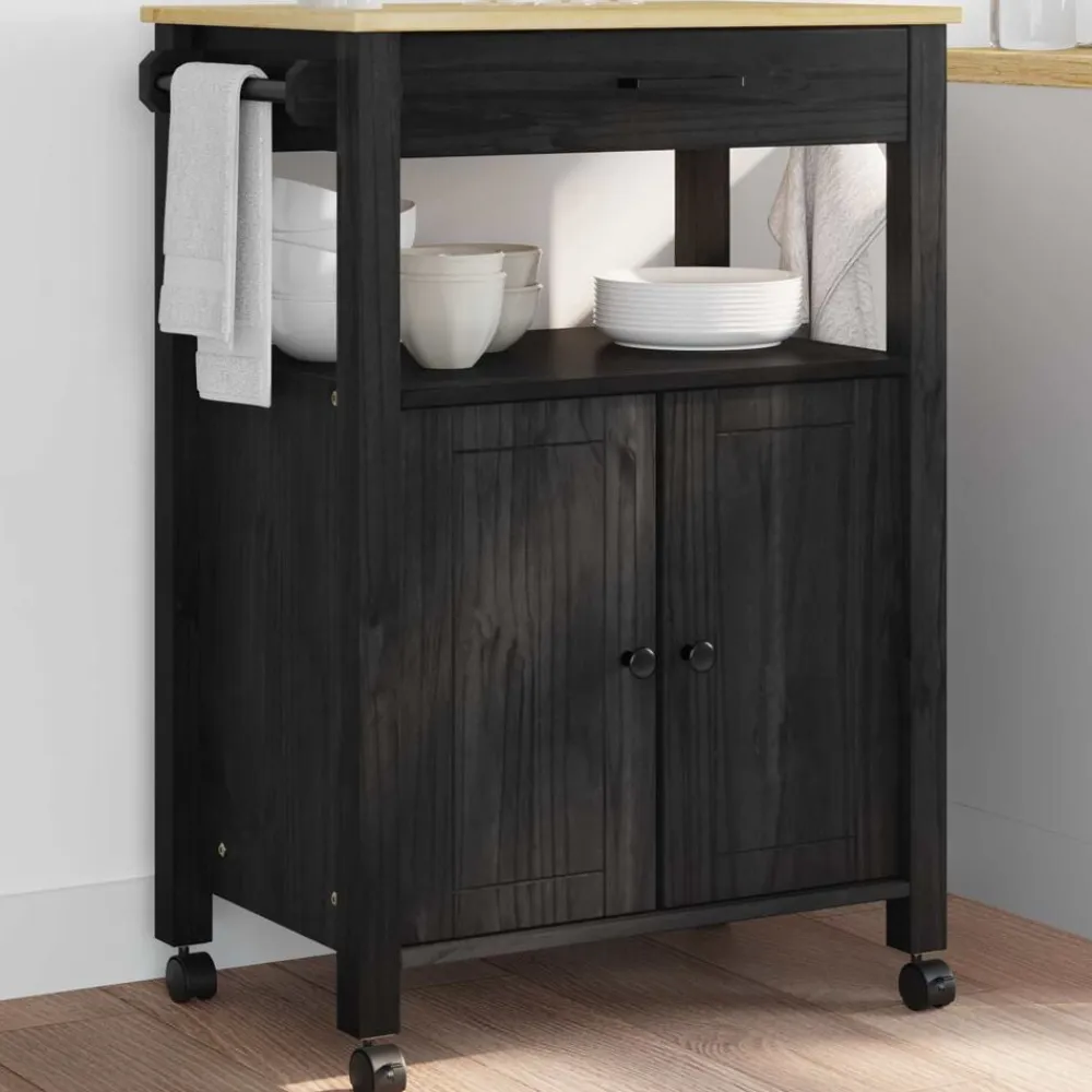vidaXL Carros E Islas-Carro de Cocina MONZA 60 x 40 x 88,5 cm