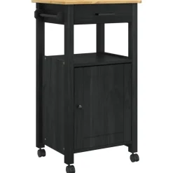 vidaXL Carro de Cocina MONZA 48 x 40 x 88,5 cm Negro Discount