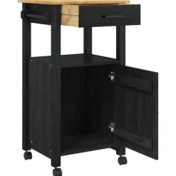 vidaXL Carro de Cocina MONZA 48 x 40 x 88,5 cm Negro Discount