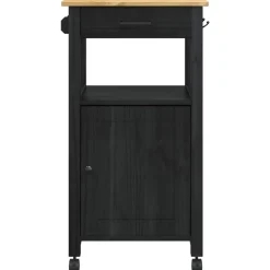 vidaXL Carro de Cocina MONZA 48 x 40 x 88,5 cm Negro Discount