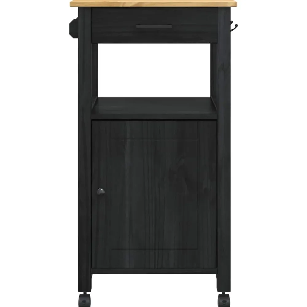 vidaXL Carro de Cocina MONZA 48 x 40 x 88,5 cm Negro Discount