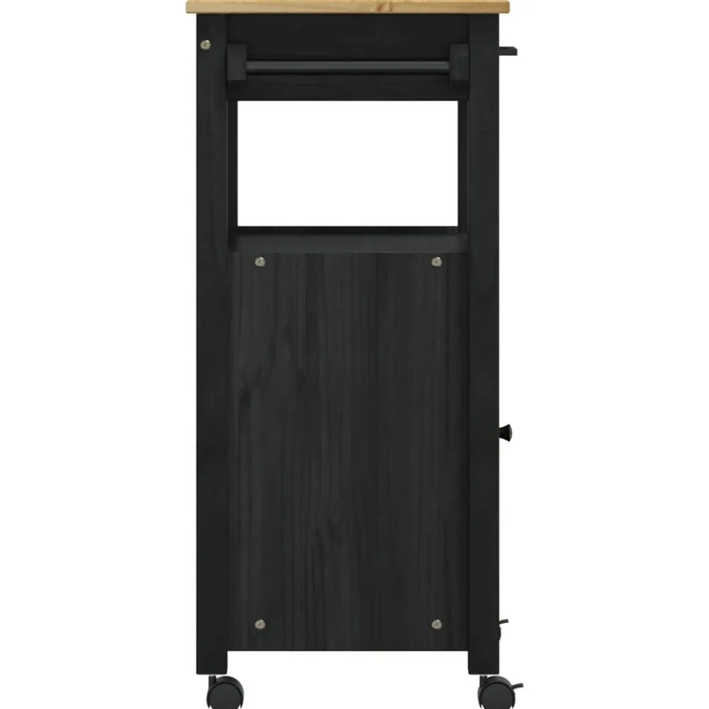vidaXL Carro de Cocina MONZA 48 x 40 x 88,5 cm Negro Discount