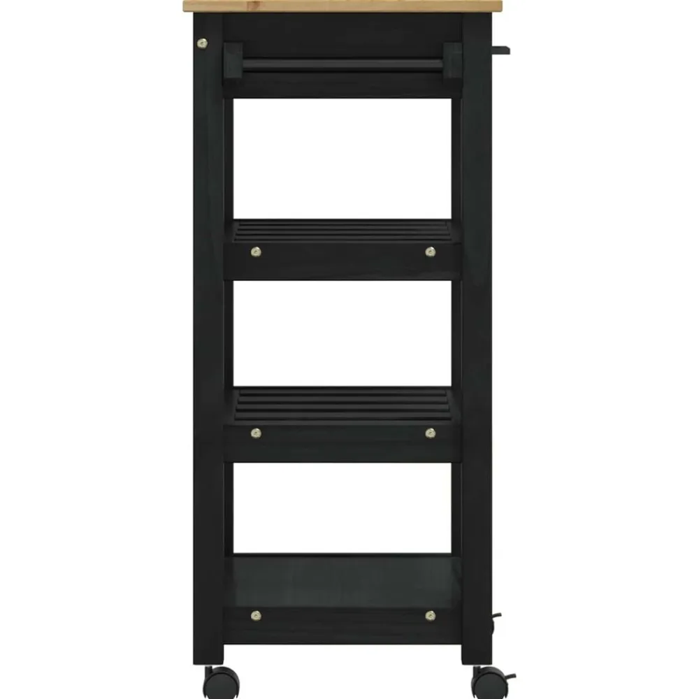 vidaXL Carro de Cocina MONZA 48 x 40 x 88,5 cm Negro Online