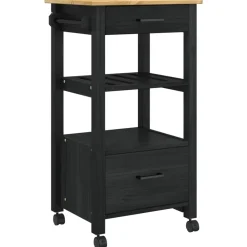 vidaXL Carro de Cocina MONZA 48 x 40 x 88,5 cm Negro Online