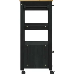 vidaXL Carro de Cocina MONZA 48 x 40 x 88,5 cm Negro Online