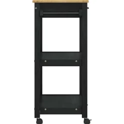 vidaXL Carro de Cocina MONZA 60 x 40 x 88,5 cm Negro Best