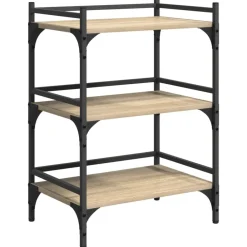 vidaXL Carros E Islas-Carro de Cocina Roble Sonoma 50 x 35 x 75,5 cm
