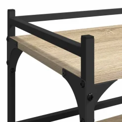 vidaXL Carros E Islas-Carro de Cocina Roble Sonoma 50 x 35 x 75,5 cm